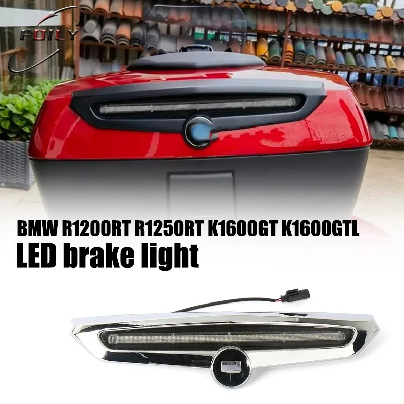 

Motorcycle Accessories LED Brake Light Top Case Cover 49L Black Chrome For BMW R1200RT R1250RT K1600GT K1600GTL Exclusive