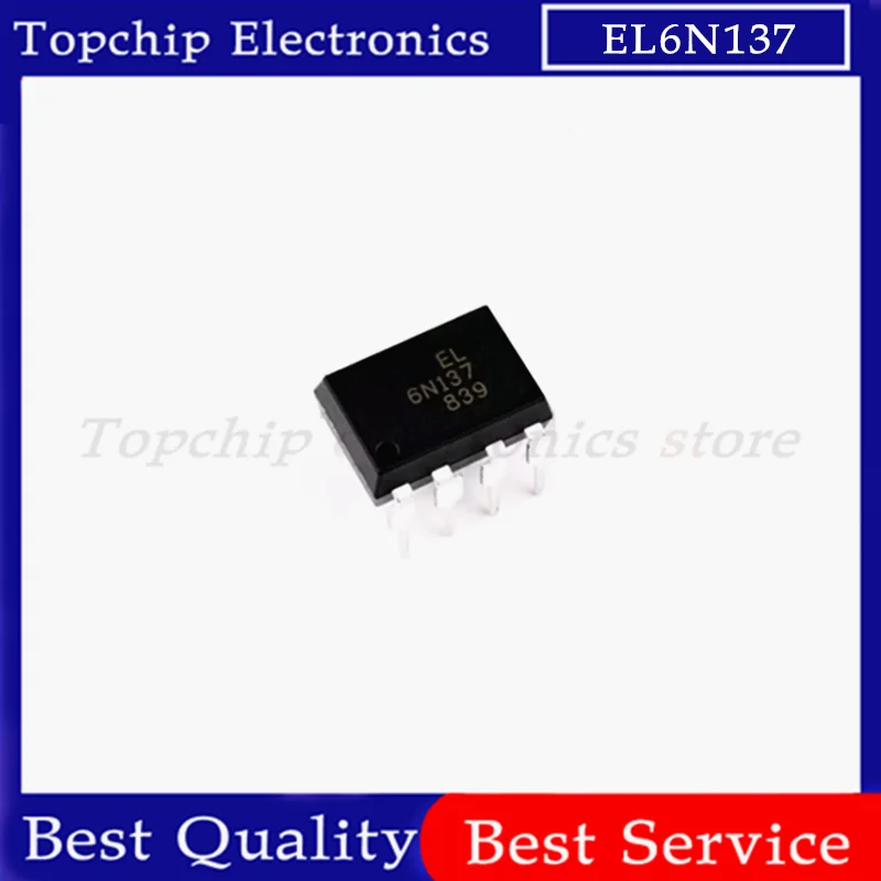 10pcs EL6N137 6N137 DIP Photoelectric Coupler Optocoupler DIP-8 NEW