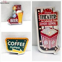 Ice Cold Beer LED Neon Light, Vintage Metal Signs, Home Decor, Pub, Bar, Restaurant, Cafe Wall Decoration, House Theater Decor