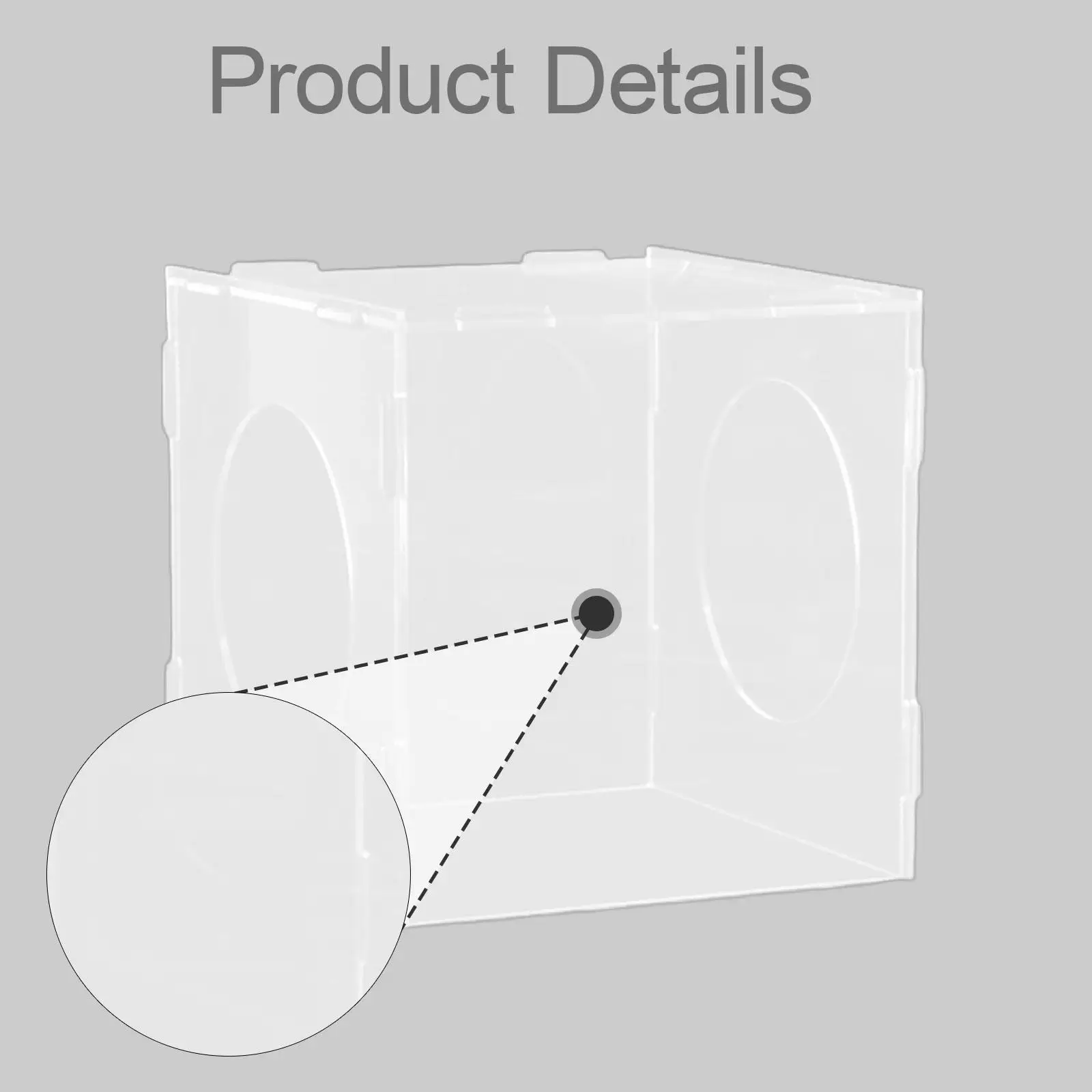 Acrylic Grinding Dust Cover Portable Transparent Dust Hood Box for Engraving Polishing and Metalworking Work