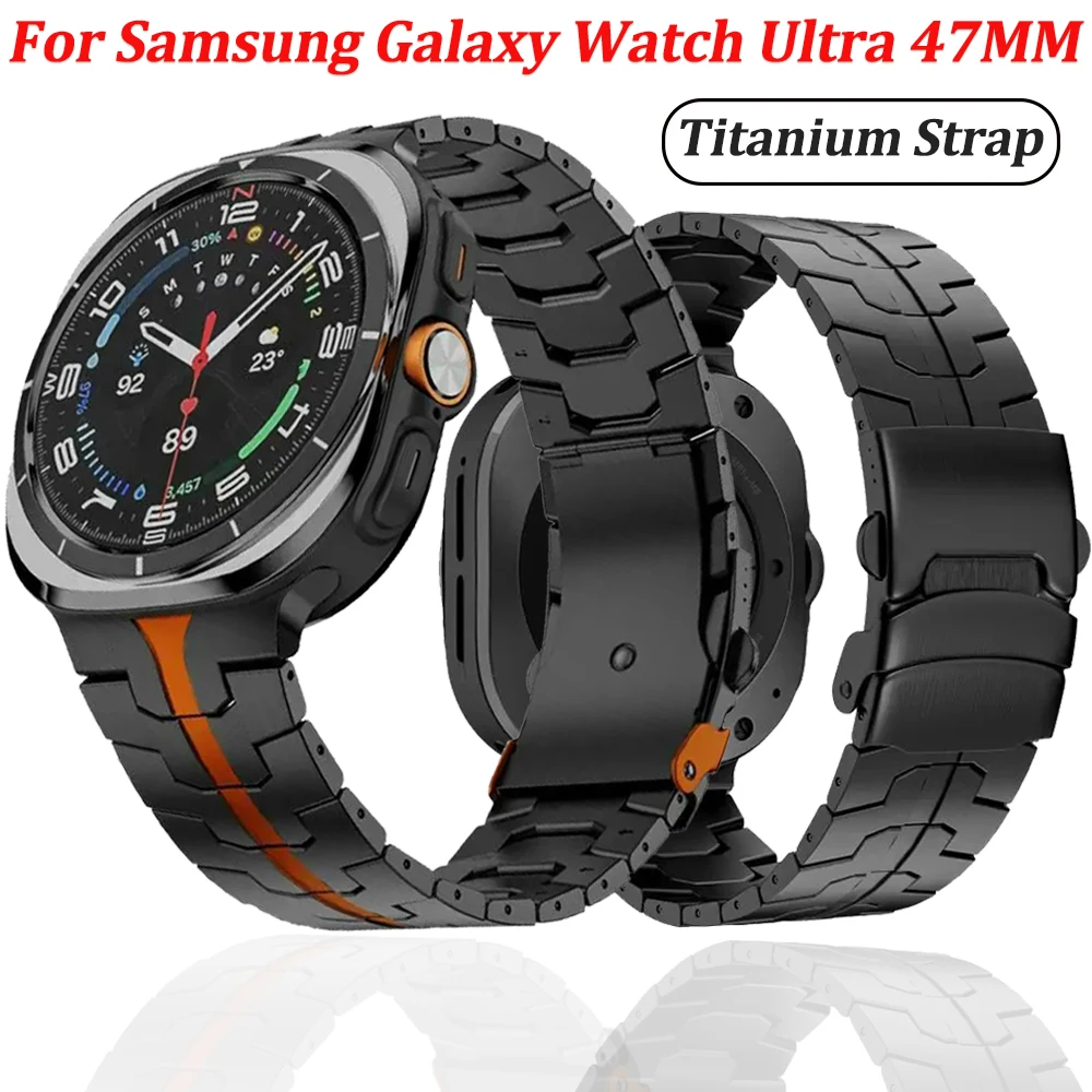 

Original Titanium Strap for Samsung Galaxy Watch 8-7 Ultra 47mm Metal Fashion Wristband for Galaxy Watch Ultra 47mm Accessories