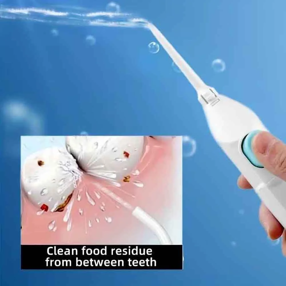 

Portable Manual High-Pressure Tooth Cleaner Household Oral Irrigator Teeth Clean Water Dental Floss Manual Water Toothpick
