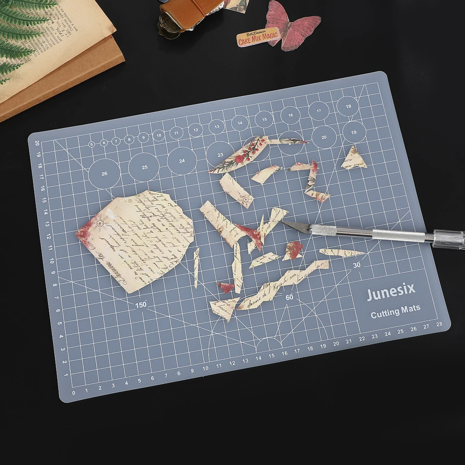 Translucent Mini Model Cutting Pad Creative DIY Journal Material Multipurpose Engraving Edition Paper Cutting Rail Cutting