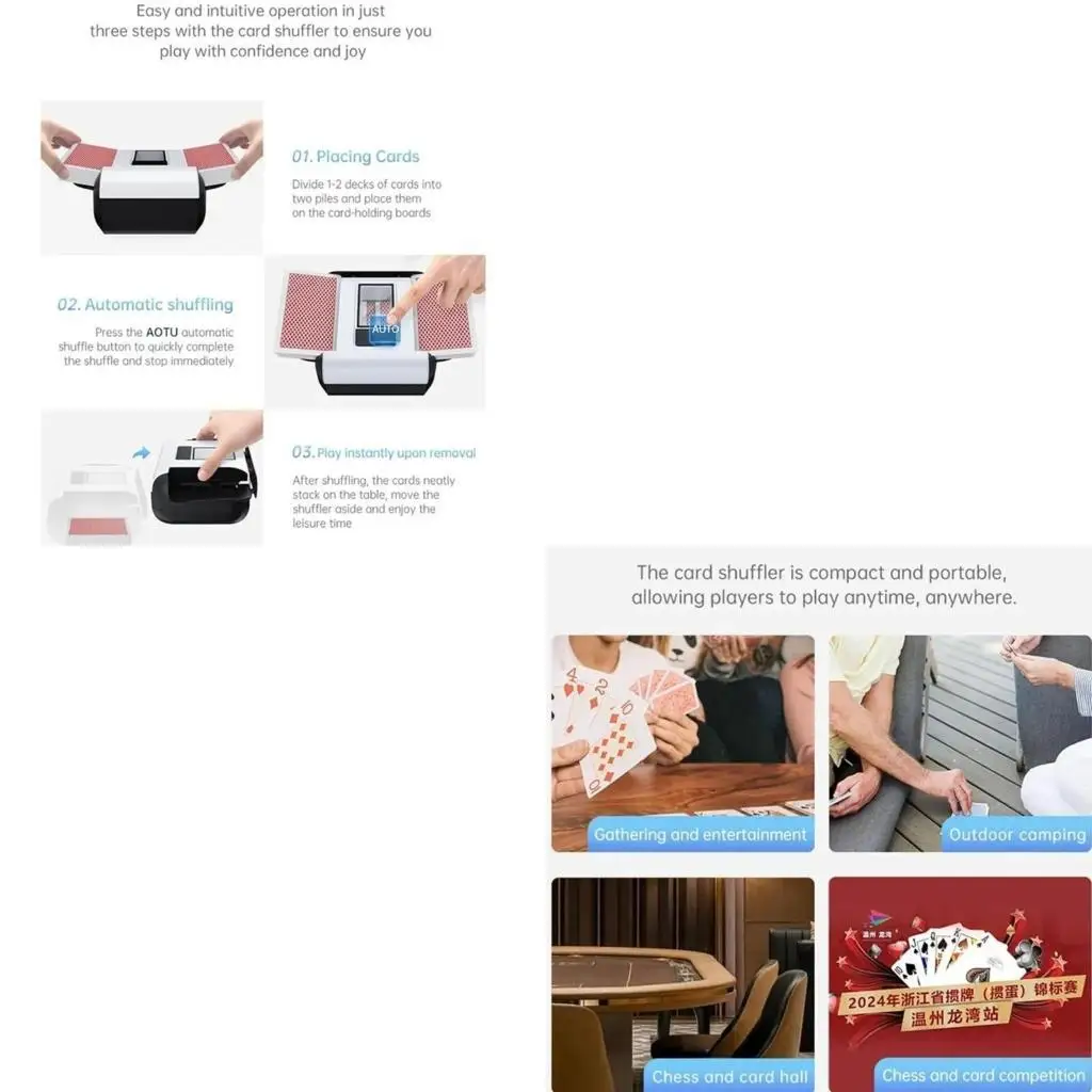 

Efficient Card Shuffler Durability Plastic Card Shuffler Convenient Shuffler