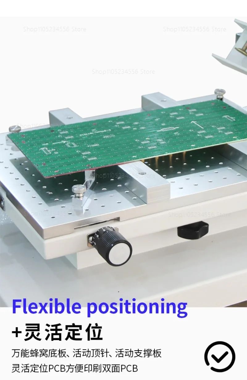 High Precision Manual Plane Screen Printing Table Hand Printing Small Solder Paste Printer for Electronic Components