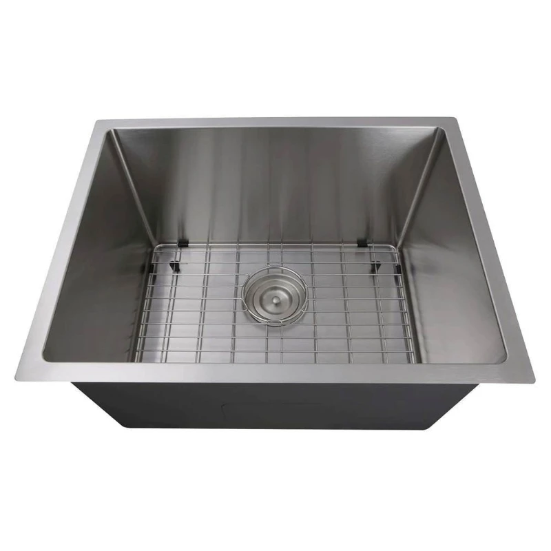

Kitchen Sink Thickened Embedded Small Single Sink 304/201 Stainless Steel Undercounter Handmade Sink Wholesale Export