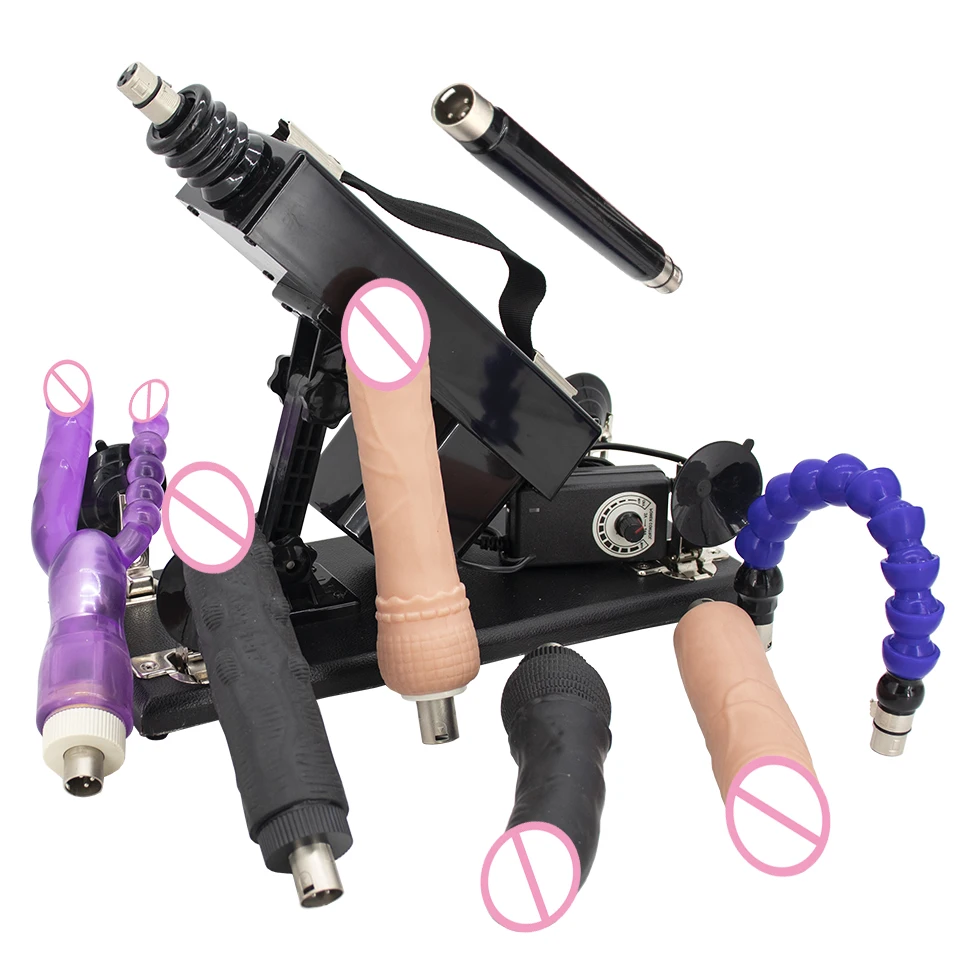 FREDORCH sex machine with 3XLR dildo attachments for men and women sex toys Love Machine Hand Free Thrusting Machine sex toys