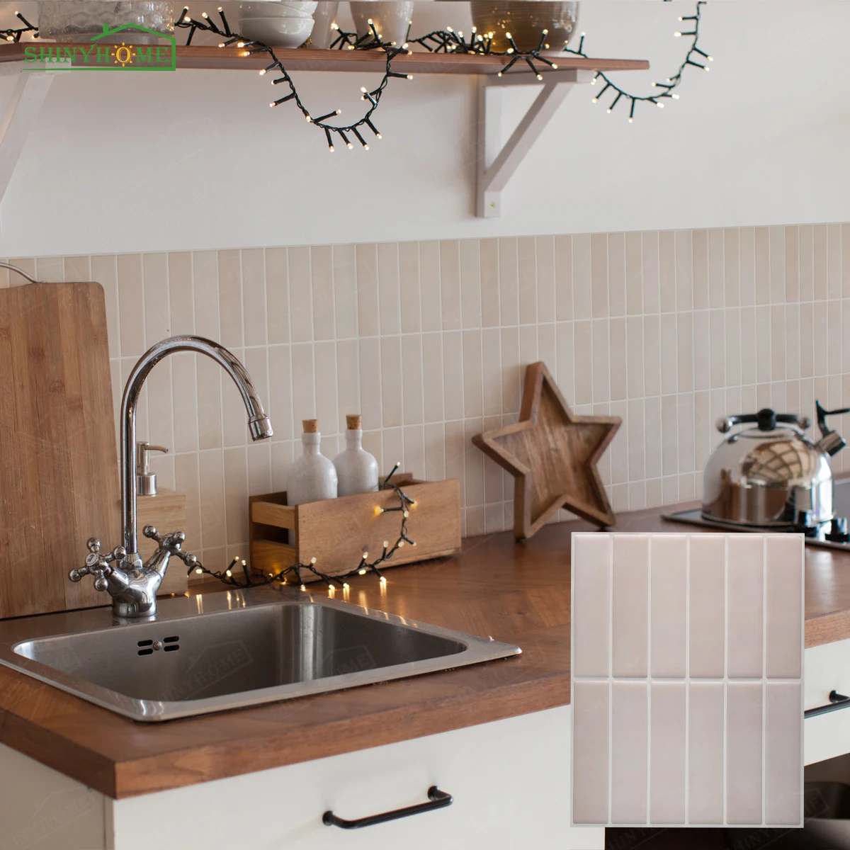 10/30pcs 3D Pink Matte Self-Adhesive Tile Kitchen Backsplash Peel and Stick Wall Tiles 9\