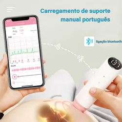 Şarj edilebilir Fetal Doppler, kablosuz ultrason Fetal nabız monitörü, Obstetrician monitör, Bluetooth, hepsi bir arada monitör