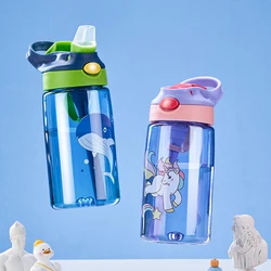 Tazza di cannuccia per bambini bottiglia d'acqua speciale Anti-caduta per la scuola In tazza d'acqua portatile estiva