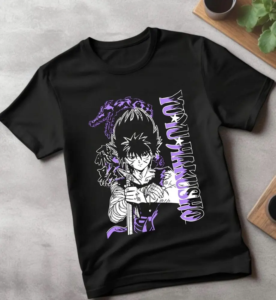 Yu Yu Hakusho T shirt, Yusuke,Kuwabara,Kurama, Hiei, Koenma, girls Anime t shirt