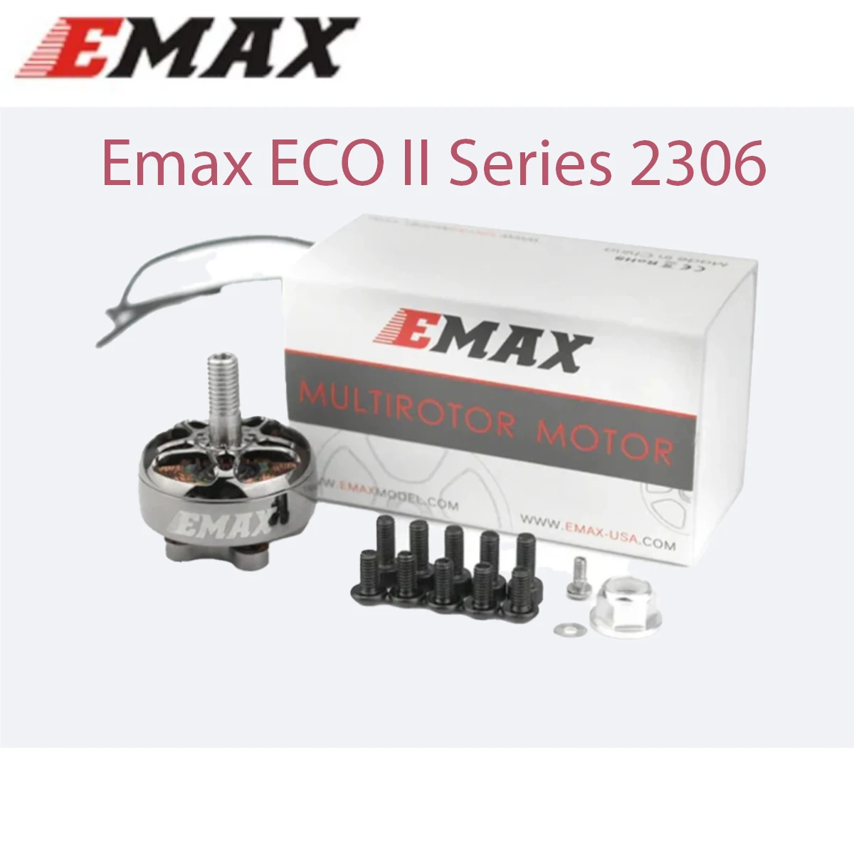 

Emax ECOII ECO II Series 2306 1700KV 1900KV 2400KV 3S-6S Бесщеточный двигатель для RC FPV Racing RC Drone 4K Модель квадрокоптера