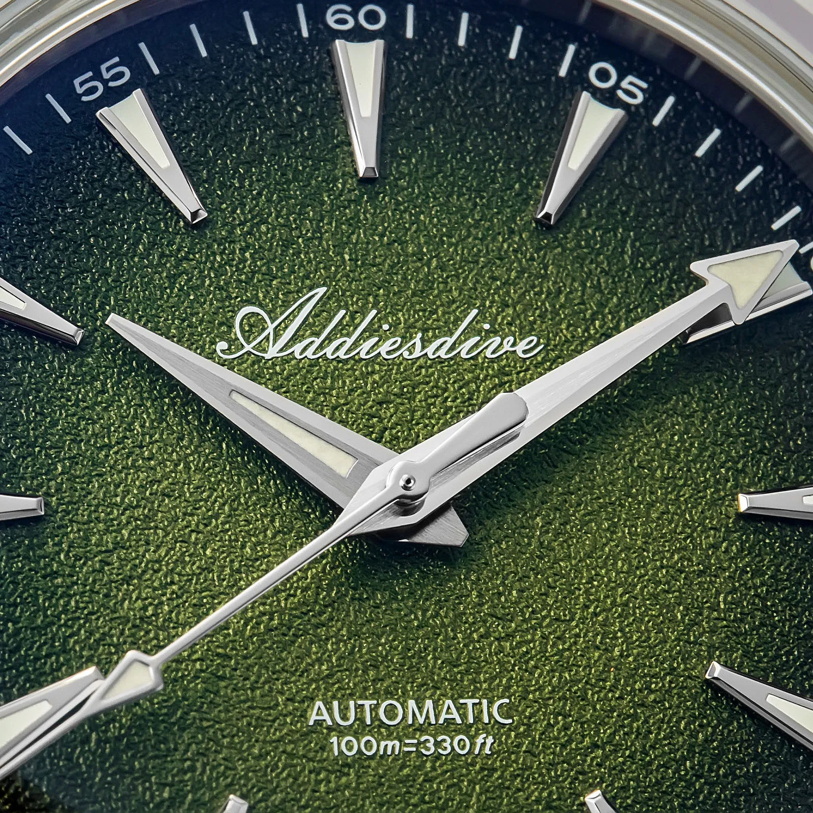 Addiesdive relógio automático masculino super luminoso à prova dwaterproof água bolha vidro aço inoxidável data relógio de pulso mecânico luxo