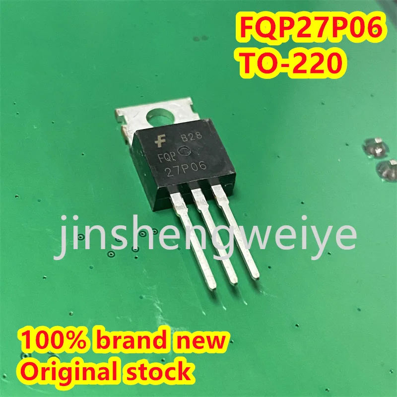 1~20PCS FQP27P06 In-Line Triode TO-220 60V 27A Field Effect Tube 27P06 100% Brand New & Original In Stock