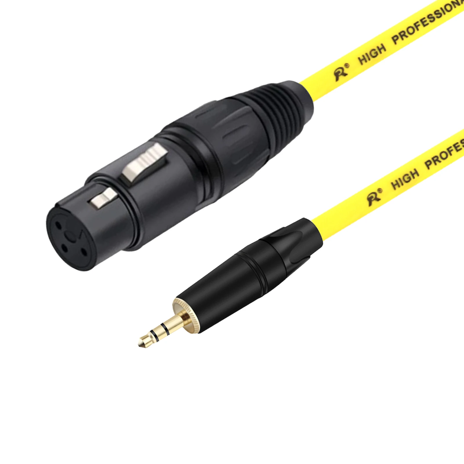 3.5mm Stereo Jack to XLR Male/Female Cable 3PIN XLR to 1/8inch TRS Audio Cable Microphones Speakers Sound Consoles Amplifier