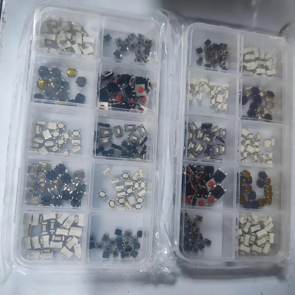 100/200/250Pcs/Set 10 Types FOR Car Keys Remote Control Keys Button Touch Microswitch Kit Tactile Push Button Switch