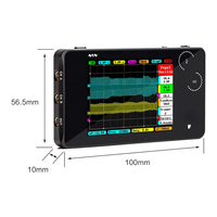 Oscilloscope Portable Digital 2 Channels 1MHz Bandwidth 10MSa/s Sampling Rate Handheld Mini