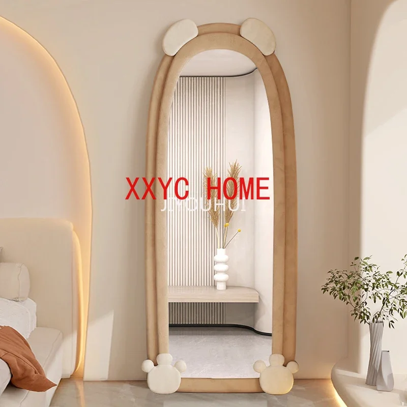 Modern Bedroom Mirror Maiden Aesthetic Cute Living Room Creative Full Length Mirror Organizer Kawaii Miroir Mural Home Furniture