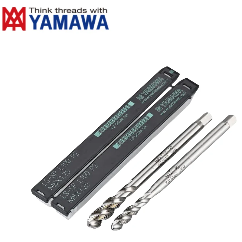 

YAMAWA HSSE Длинный хвостовик 80 л 100 мл 120 л 150 л Спиральный рифленый метчик с TIN-покрытием M8M10M12M14M16 Метчики с винтовой резьбой
