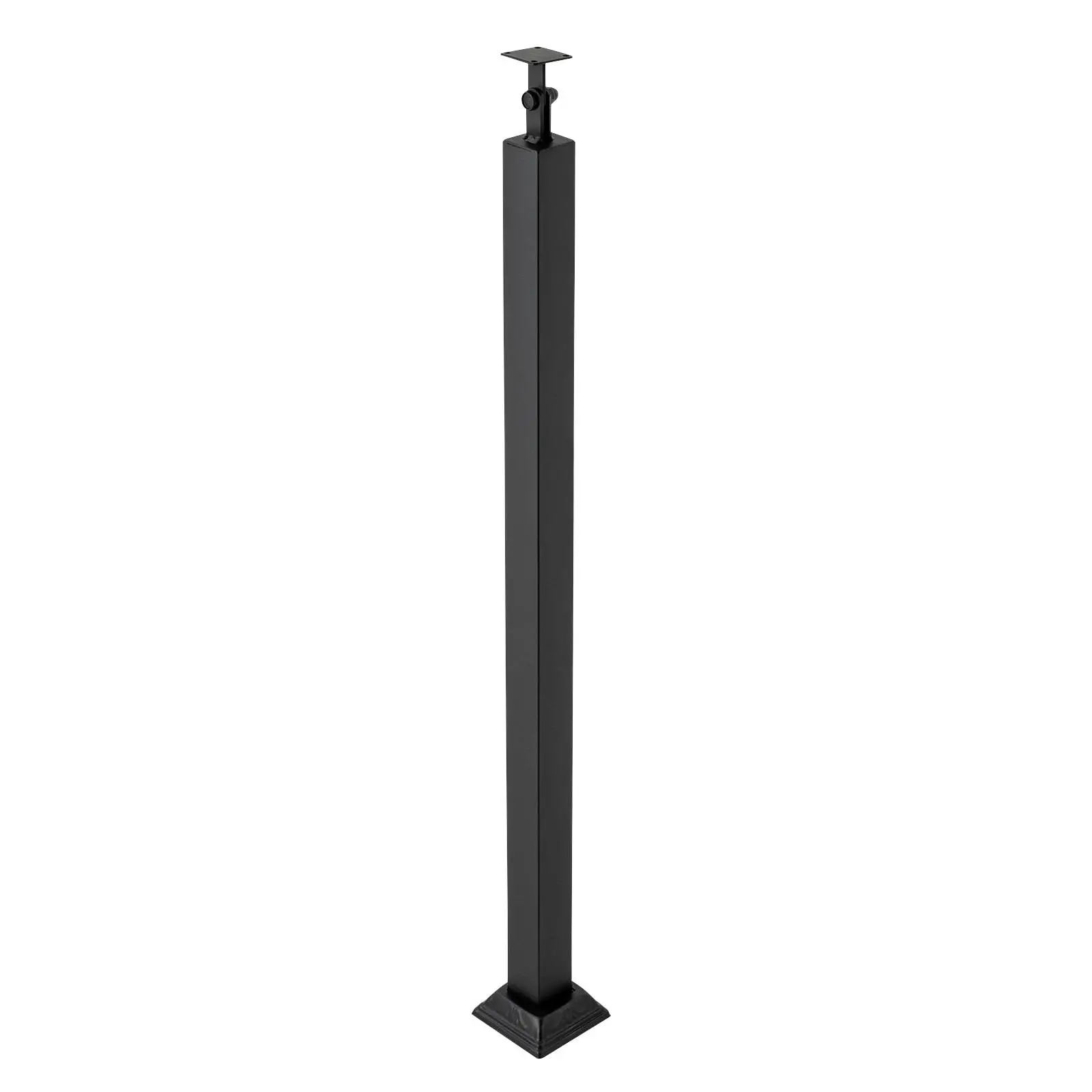 

33.46''H Stair Balusters Post, Post with Adjustable 270 ° Angle Bracket, Iron Post