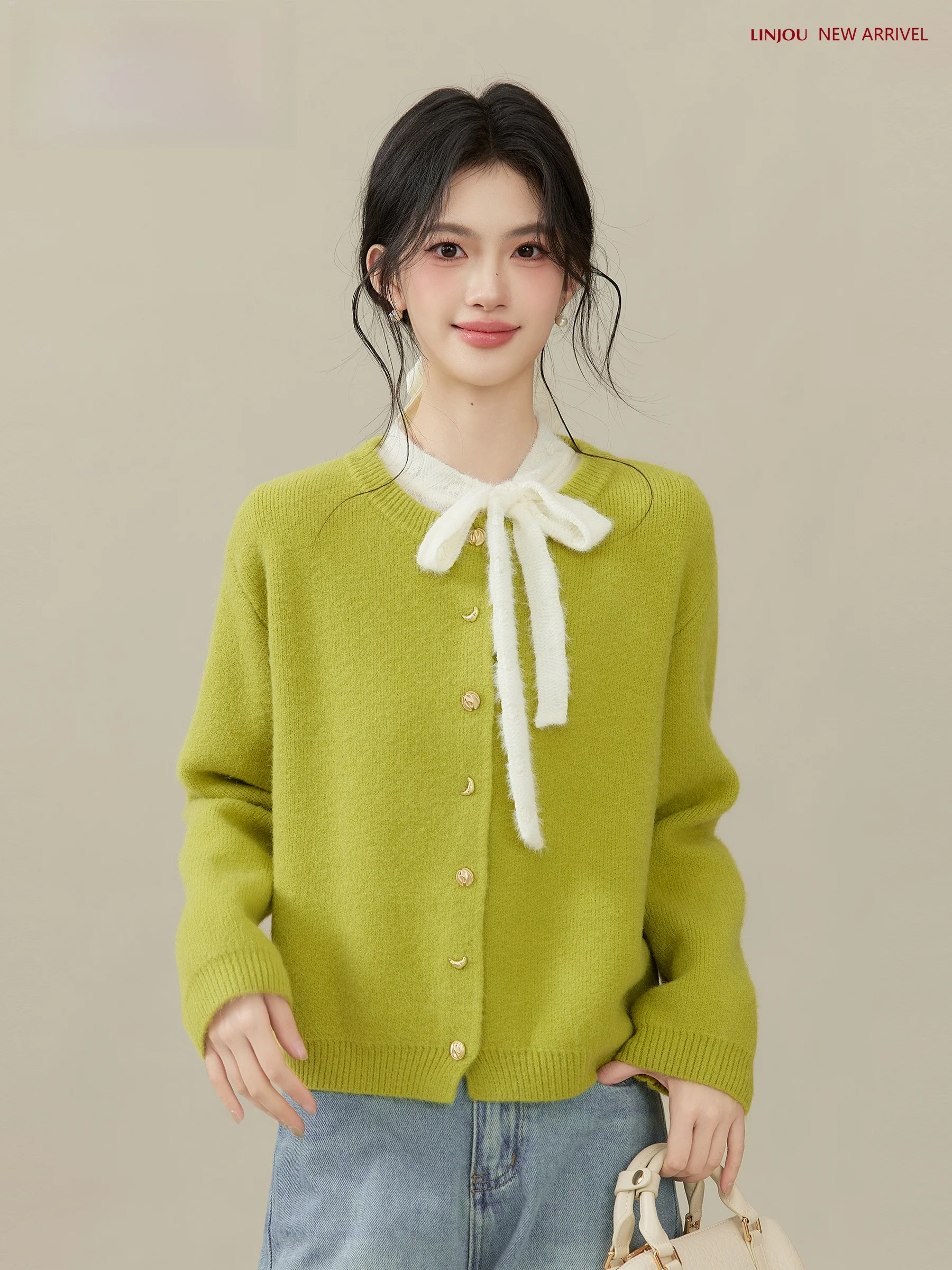 

Свободный длинный вязаный кардиган для женщин, осенне-зимняя новинка, удобная мягкая одежда из полиэфирного волокна