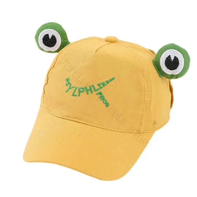 R7UF Animal-Eye Baseball Hat for Kids with Dimensional Accents, a Shaped Bill and Stitched Front Lettering for Whimsical
