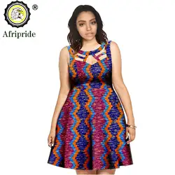 African Dresses for Women Elegent Sleeveless High Waist Plus Size Midi Dress for Party Plus Size Clothing for Women S2125014