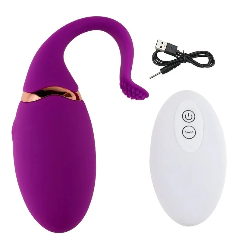 2026 New Upgrade Sex Toy 10 Frequency Remote Control Love Egg Tadpole Fish Tail Vibration Massager Stimulating Masturbator