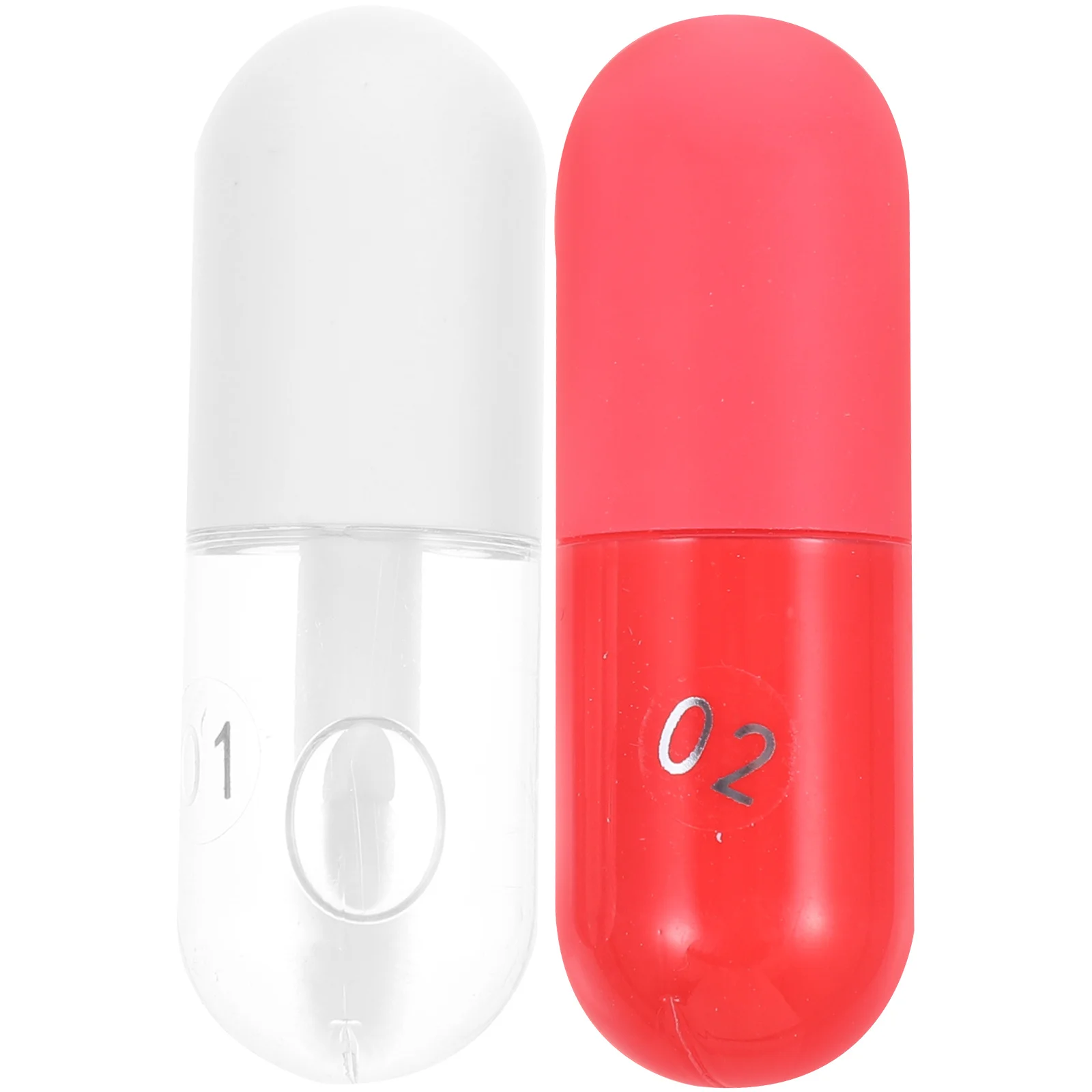 

2Pcs Plumping Lip Oil Essence Hydrating Smoothing Repairing Chapped Lips Fast Absorbing Non-Greasy Lip for Winter Gift