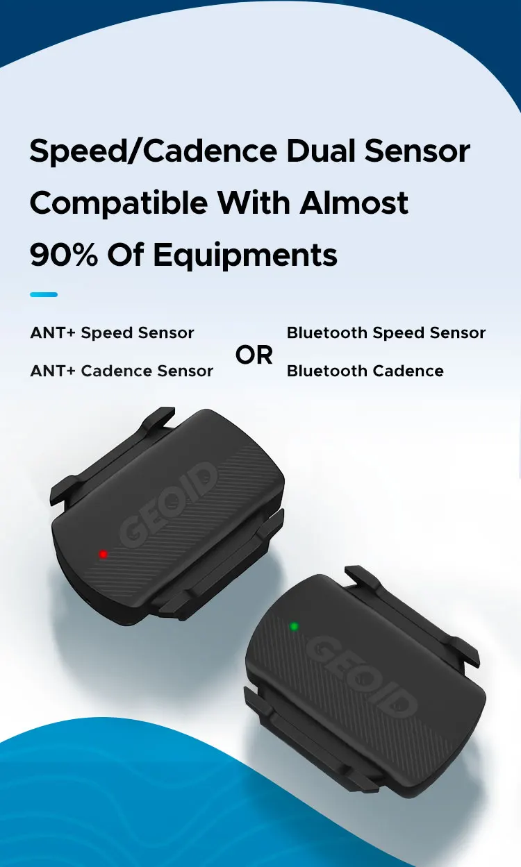 GEOID CS600 Smart Cycling Geschwindigkeits- und Trittfrequenzsensor Bluetooth 5.0/ANT+ Dual-Mode-Übertragung Wasserdichter Fahrradgeschwindigkeitssensor – Detail 2