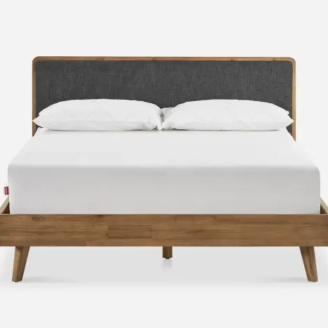 x−Oem Luxury Design Bed Bedroom Furniture Wood Metal Platform Dormitory Bed With Headboard&