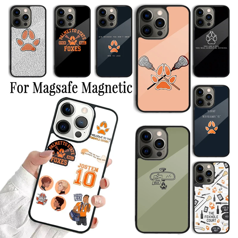 

Чехол для Телефона iPhone 16 15 14 13 12 Mini 11 Pro Max Plus Magsafe, магнитный чехол с беспроводной зарядкой для Foxhole Court