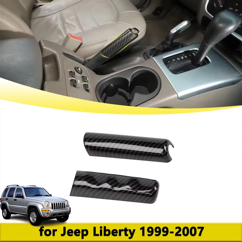 

Center Console Handbrake Lever Decoration Cover Trim for Jeep Liberty 1999-2007 Interior Mouldings Accessories Parts Modified