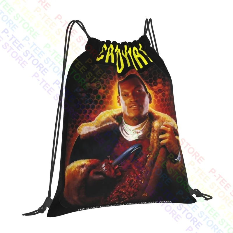 Candyman Retro Clive Barker Slasher Film Drawstring Bags Gym Bag School Foldable Eco Friendly Multi-function