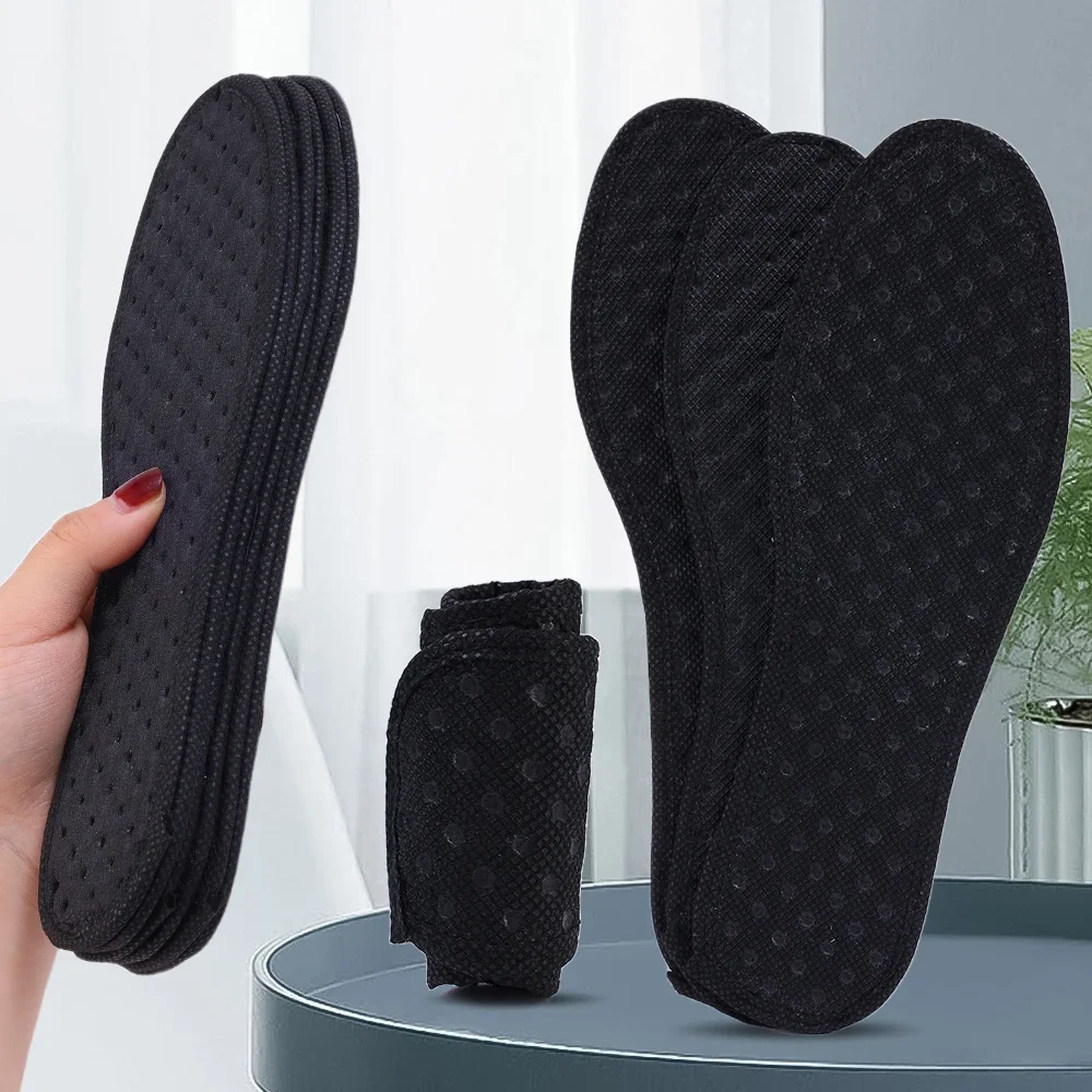 2/6pcs Bamboo Charcoal Antibacterial Insoles for Shoes Deodorant Running Sports Insole Feet Thickened Shock Absorbing Shoe Sole