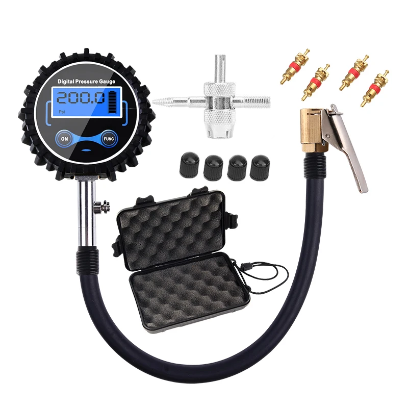 3-200PSI Digital Tire Tire Pressure Gauge LCD Pressure Gauge To Quickly Measure The Pressure Of Car Tires