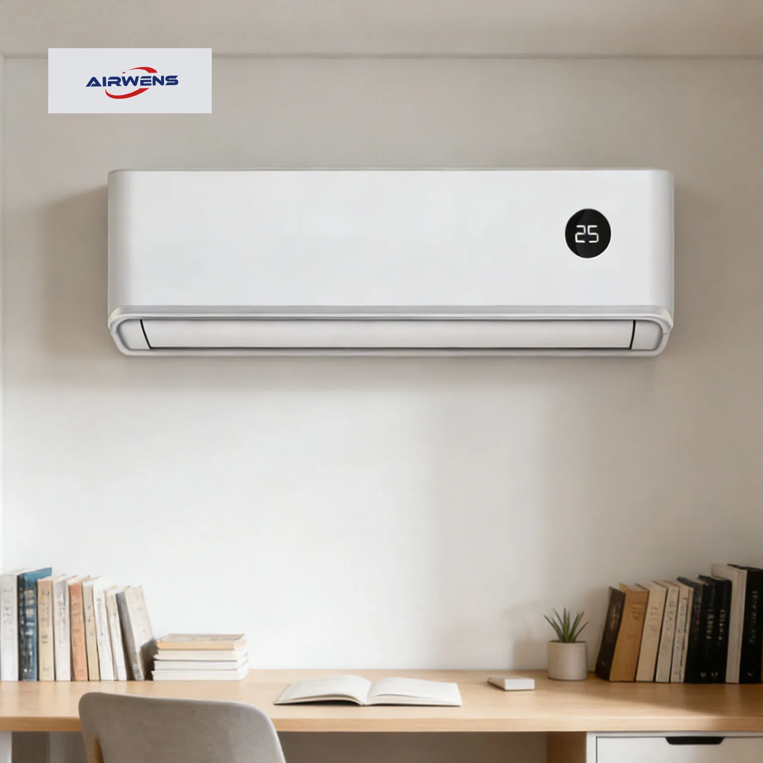 18000 BTU Fast Cooling Wall Mounted Split Air Conditioner 110V 60Hz High Airflow Mini Split AC Unit for Gym Office Shop Use