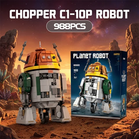 Ghost Spaceship Chopper C1-10P Robot Building Blocks Sets Movie Space War Rebel Group Brick Model Kit Boys Toy Adults Kid Gift 988PCS