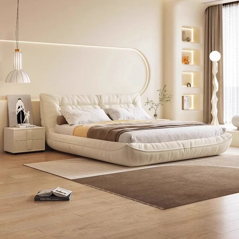 

Nordic minimalist double bed 180x200cm Modern luxury design bedroom beds interior elegant letto matrimoniale Creative Furniture