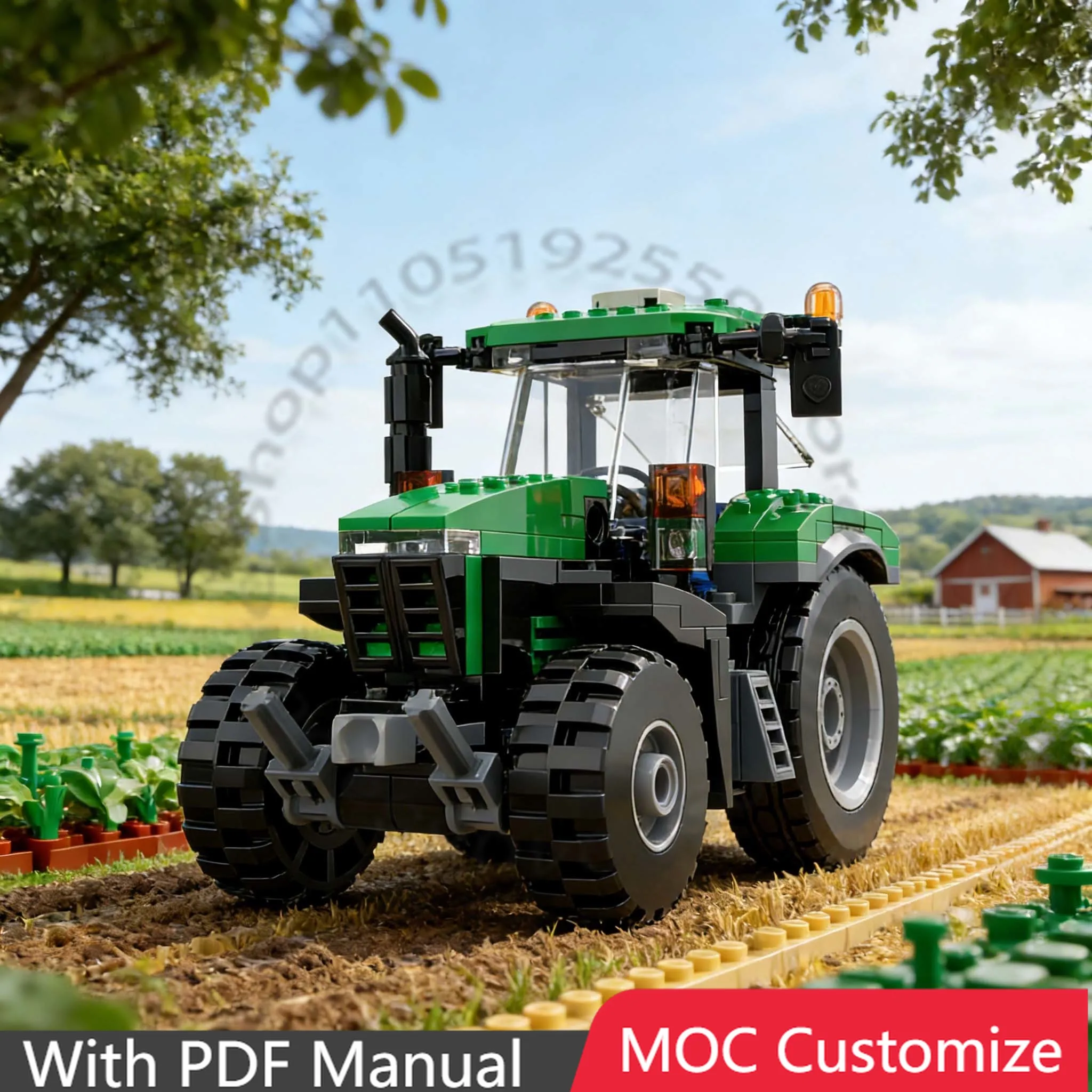 

Набор из 227 деталей: Скоростной спортивный автомобиль и средний трактор MOC. Модульный конструктор для самостоятельной сборки. Популярный технологичный набор для детей. Подарок для мальчиков на праздники.