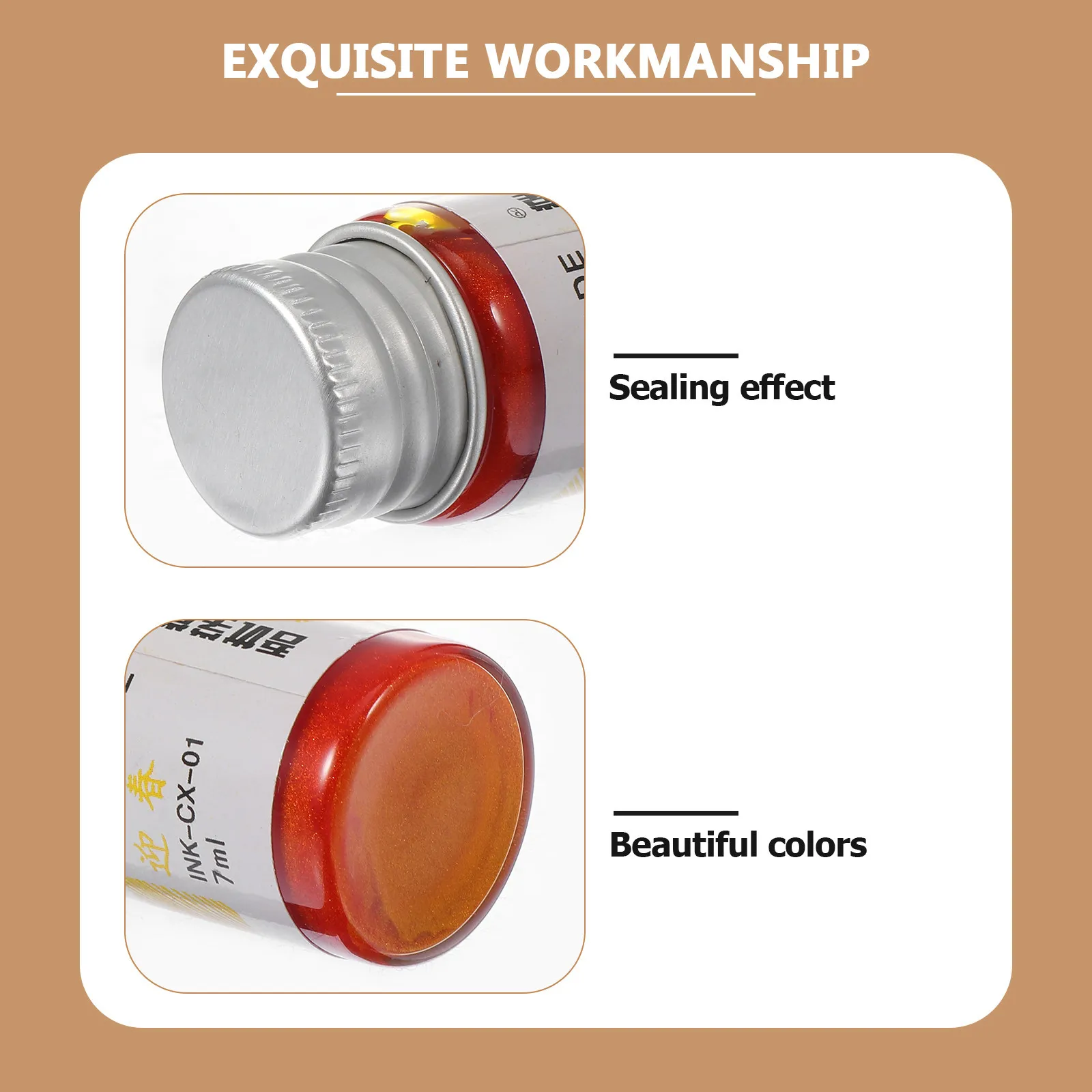 

6Pcs Color Ink Set Retro Glass Dipped Pen Ink for Calligraphy Drawing Writing Creative Office School Art Supplies