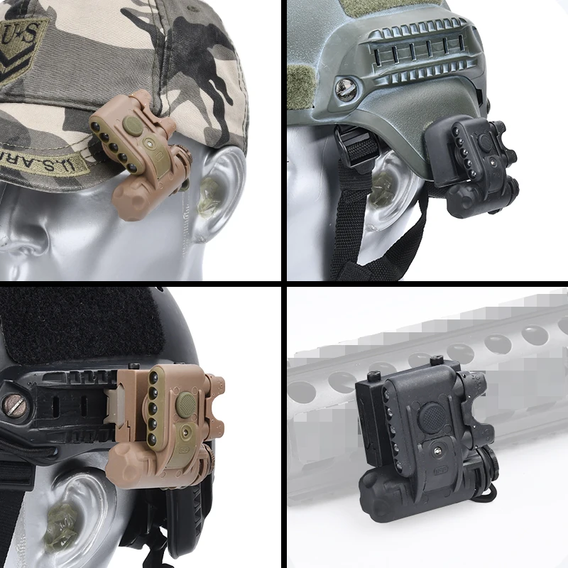 WADSN 戦術高速ヘルメットライト GEN2 高ルーメン白赤 LED 懐中電灯戦術ライフル武器信号灯エアライフル狩猟