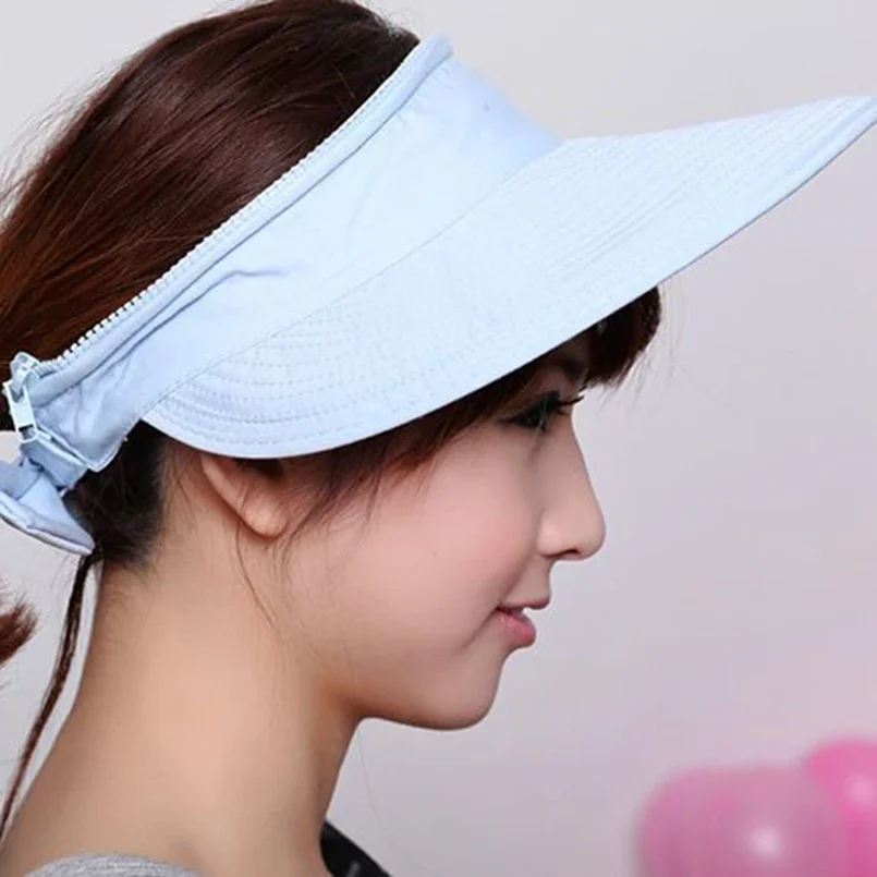 Sunscreen Folding Dome Outdoor Beach Travel Hiking Hats Fashion Sun Hat Women Girls Anti-Uv Female Visors Caps Golfing Cycling