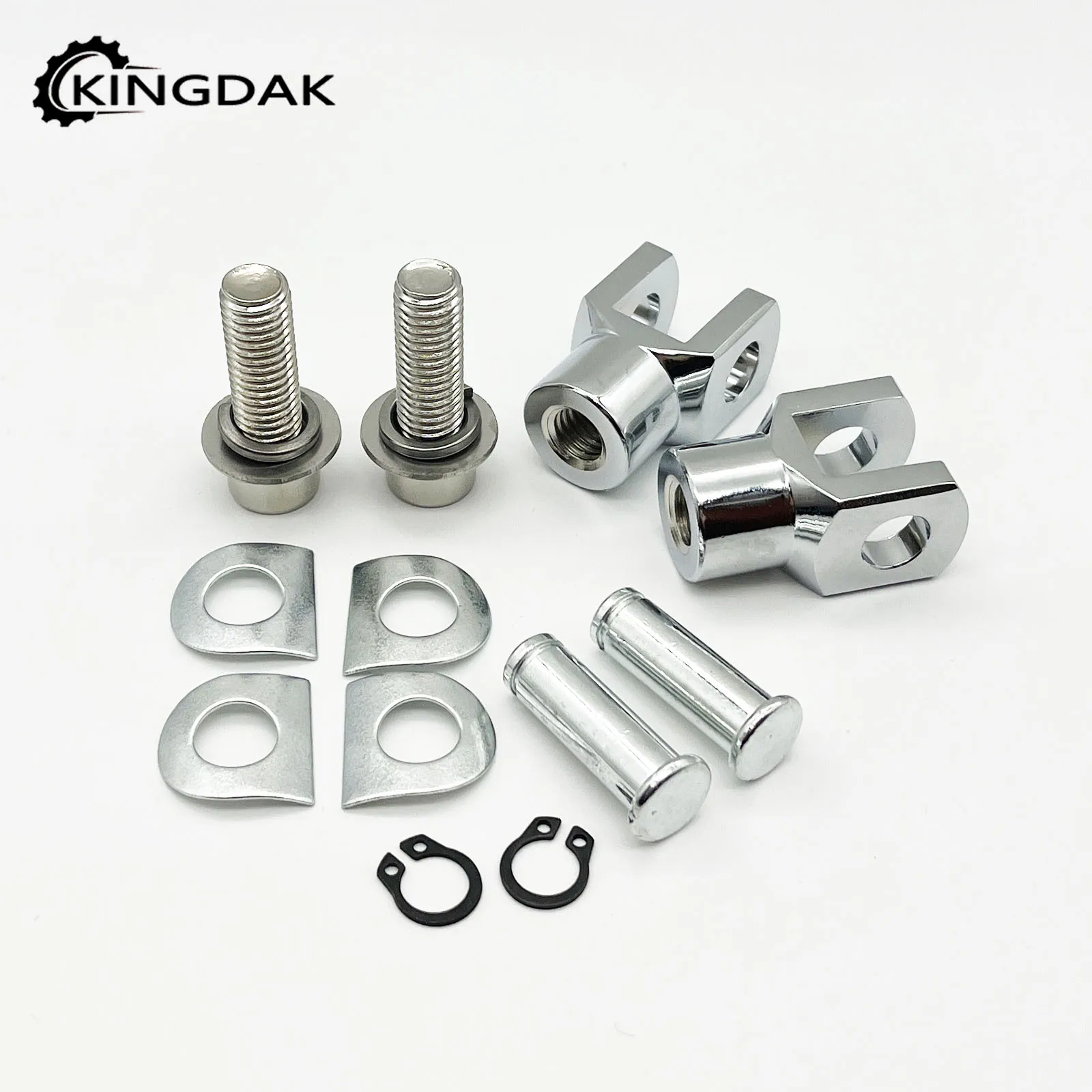 39MM Universal Motorcycle Foot Pegs Support Mount Footrests Clevis Hardware Kits For Harley Softail FXST for Honda for Yamaha