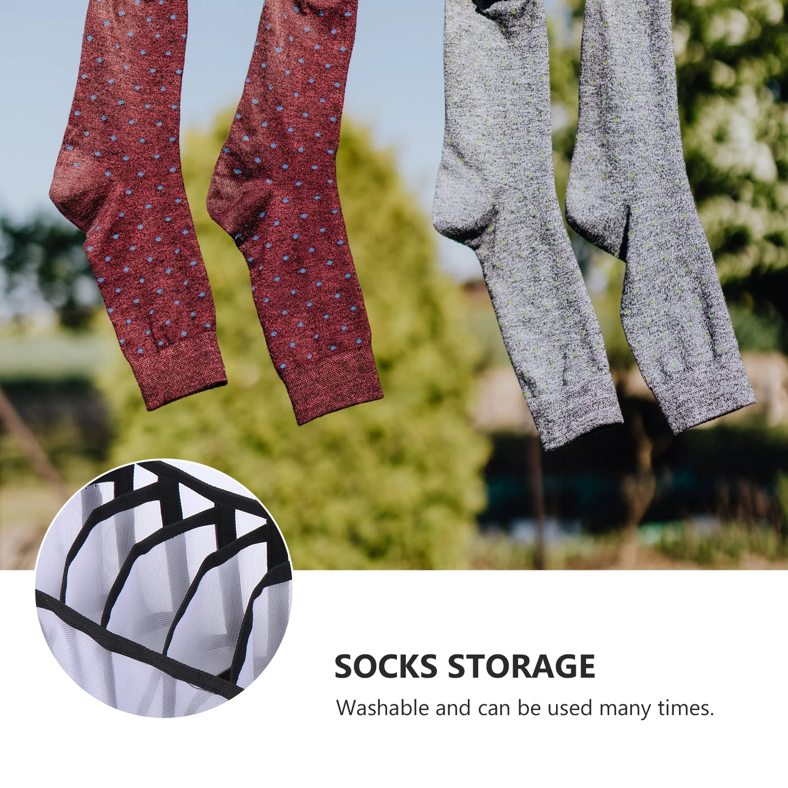 

3Pcs Socks Storage Box Lightweight Multi-Grid Organizer for Underwear Ties Home Drawer Type Socks Boxes Stackable Plastic
