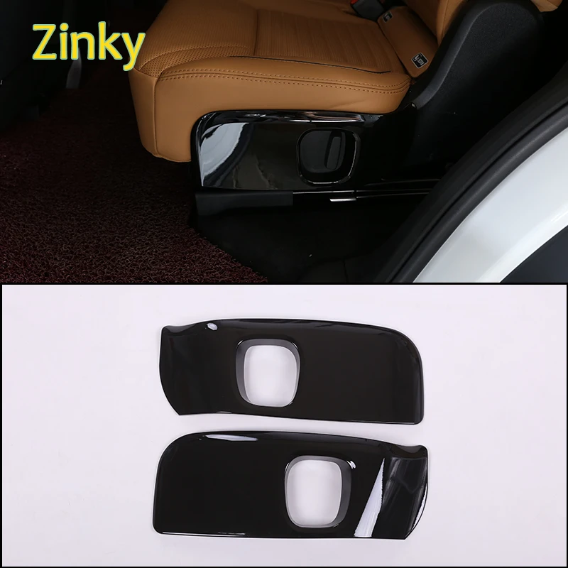

ABS plastic black Second row seat adjustment decorative cover Fit for Land Rover Discovery 5 Range Rover Velar/Sport 2017-2021