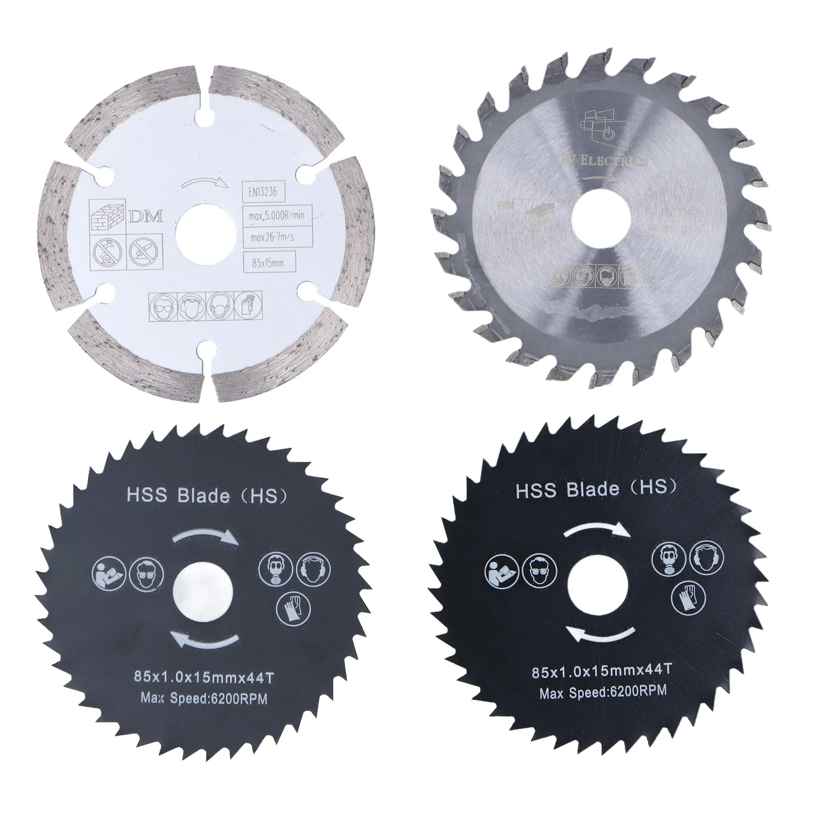 

4Pcs/Set Mini Circular Saw Blade Alloy Steel Cutting Rotary Tools Wheel for Wood Plastic 85mm Circular Cutting Blades