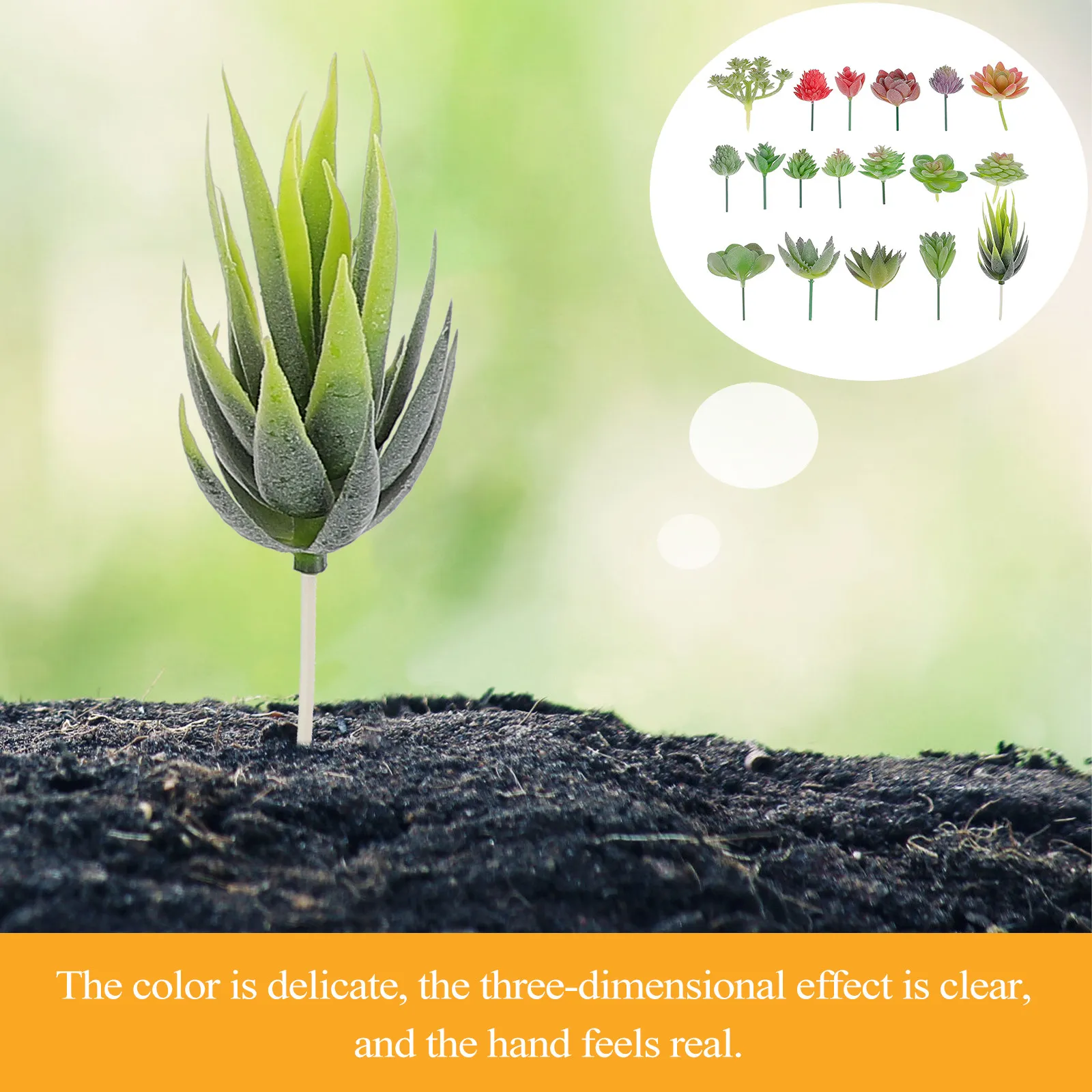 

18 шт. искусственных суккулентов без горшков, натурально выглядящие, для декора дома, офиса, гостиничного лобби, стола, зеленые