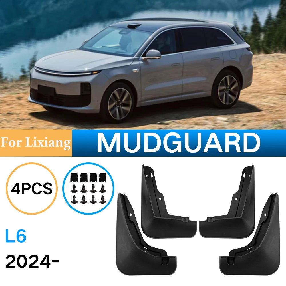 

4PCS MudFlaps For LiXiang Li L6 2024 Mudguards Mud Flaps Splash Guards Front Rear Wheels Fender Car Accessories ﻿