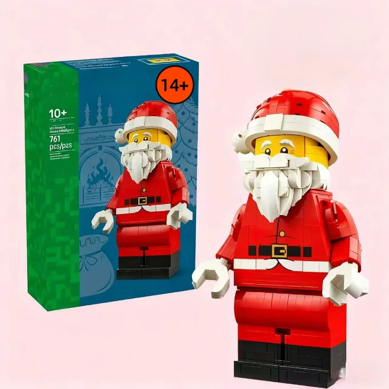 Blocs de construction du père noël à l'échelle améliorée, modèle de briques, Festival, Version limitée et agrandie, jouets pour enfants, décor cadeau de noël, nouvelle collection 2025 40820